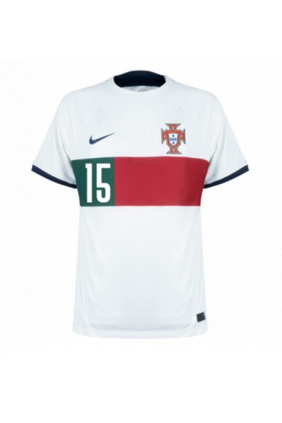 Portugali Rafael Leao #15 Jalkapallovaatteet Vieraspaita MM-kisat 2022 Lyhythihainen